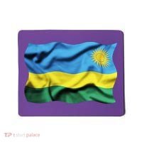 Rwanda Wavey Flag Mousepad thumb 0