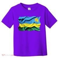 Rwanda Wavey Flag Toddler T-Shirt thumb 0