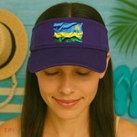 Rwanda Wavey Flag Visor thumb 2