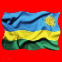 Rwanda Wavey Flag Santa Hat thumb 1