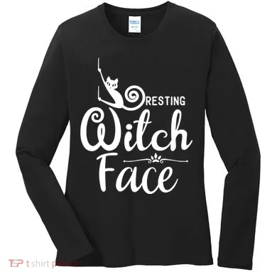 Resting Witch Face Women's Long Sleeve Shirt