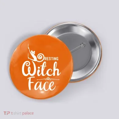 Resting Witch Face Button