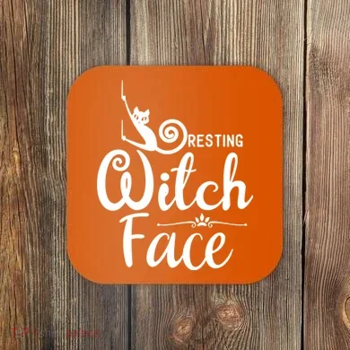 Resting Witch Face Coaster