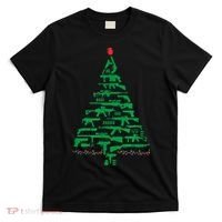 Rifle Weapon Gun Christmas Tree For Weapon Fools & Patriots T-Shirt thumb 0