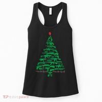 Rifle Weapon Gun Christmas Tree For Weapon Fools & Patriots Women's Tank Top thumb 0