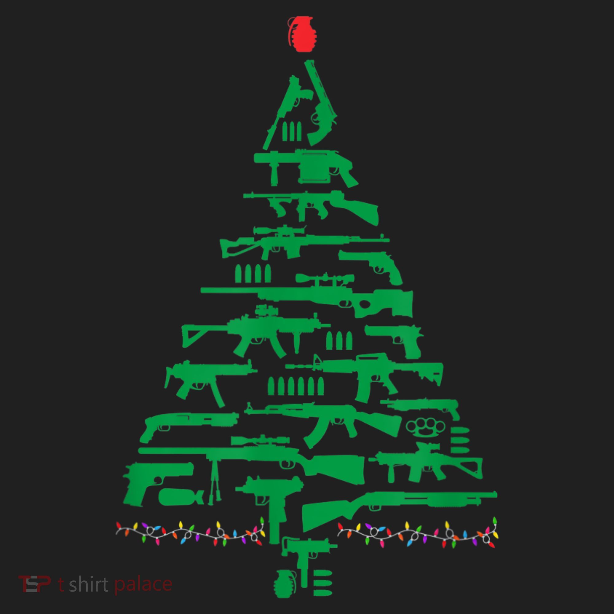 Rifle Weapon Gun Christmas Tree For Weapon Fools & Patriots Hat