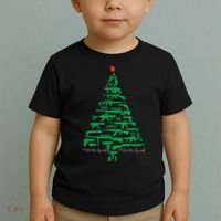 Rifle Weapon Gun Christmas Tree For Weapon Fools & Patriots Toddler T-Shirt thumb 2