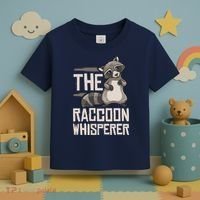 Raccoon Whisperer Gift Funny Racoon Toddler T-Shirt thumb 3