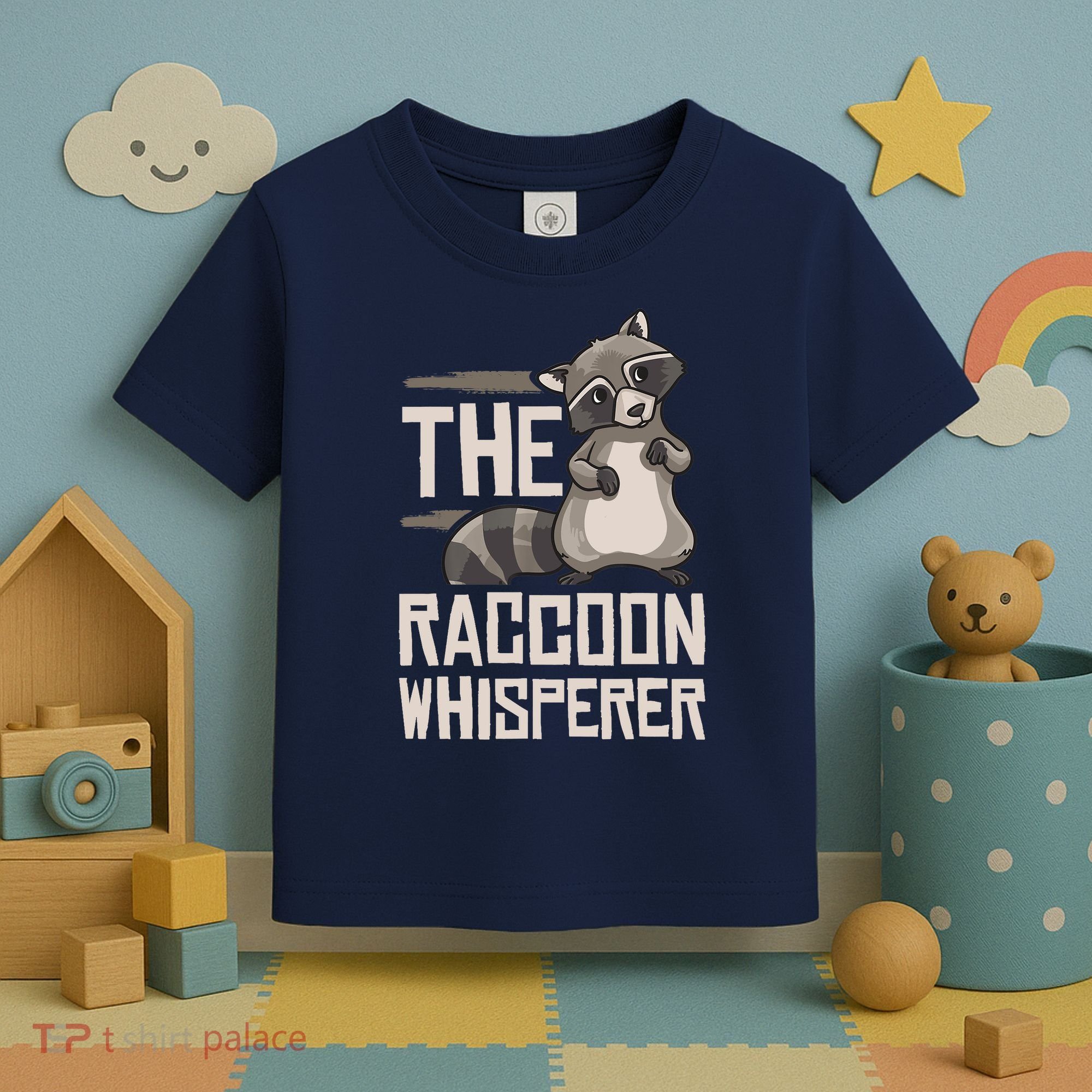 Raccoon Whisperer Gift Funny Racoon Toddler T-Shirt