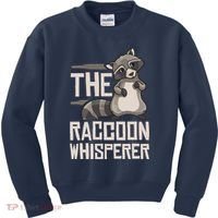 Raccoon Whisperer Gift Funny Racoon Kids Sweatshirt thumb 0