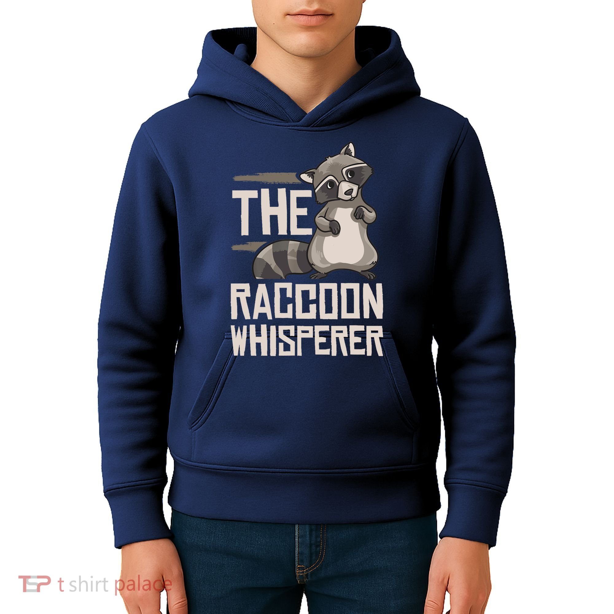 Raccoon Whisperer Gift Funny Racoon Kids Hoodie