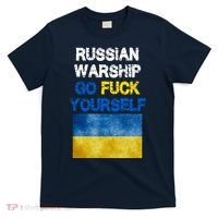 Russian Warship Go Fuck Yourself T-Shirt thumb 0