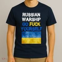 Russian Warship Go Fuck Yourself T-Shirt thumb 3