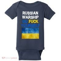 Russian Warship Go Fuck Yourself Baby Bodysuit thumb 0