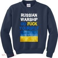 Russian Warship Go Fuck Yourself Kids Sweatshirt thumb 0