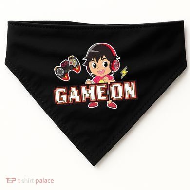 Ryan's World Game On Ryan USA-Made Doggie Bandana