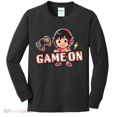 Ryan's World Game On Ryan Kids Long Sleeve Shirt