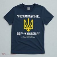 Russian Warship Go F**K Yourself I Stand With Ukraine T-Shirt thumb 5