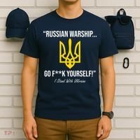 Russian Warship Go F**K Yourself I Stand With Ukraine T-Shirt thumb 6