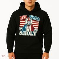 Red White & Holy Pope Leo XIV First American Pope  Hoodie thumb 2