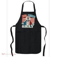Red White & Holy Pope Leo XIV First American Pope  Apron thumb 0
