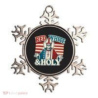 Red White & Holy Pope Leo XIV First American Pope  Ornament thumb 0