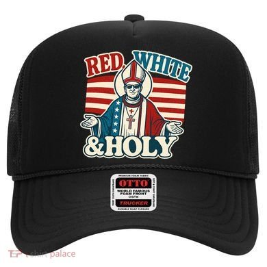 Red White & Holy Pope Leo XIV First American Pope  Hat