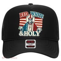 Red White & Holy Pope Leo XIV First American Pope  Hat thumb 0