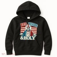 Red White & Holy Pope Leo XIV First American Pope  Kids Hoodie thumb 0