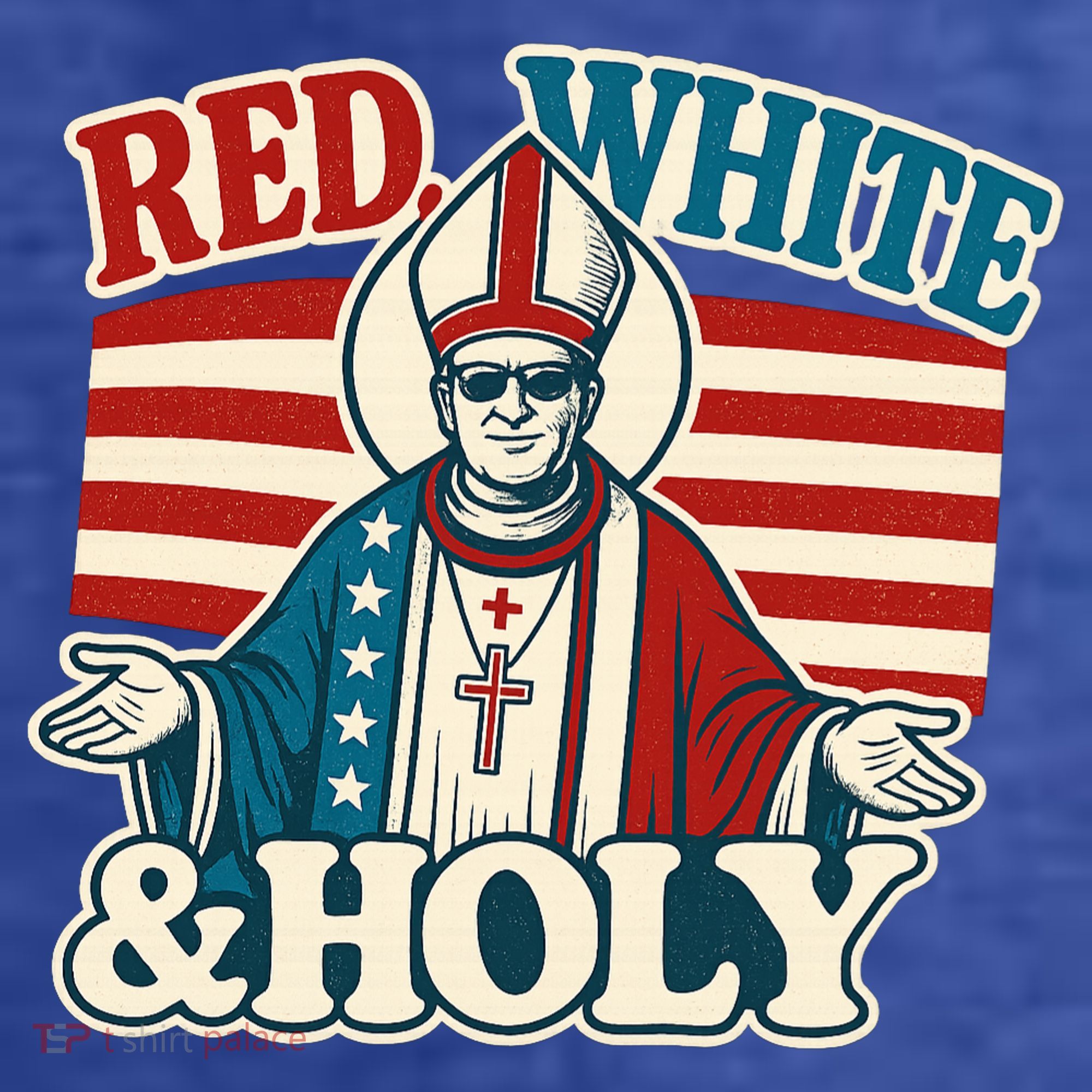 Red White & Holy Pope Leo XIV First American Pope  Women's Hoodie