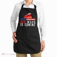 Red Wave Is Coming American Flag Conservative Apron thumb 2