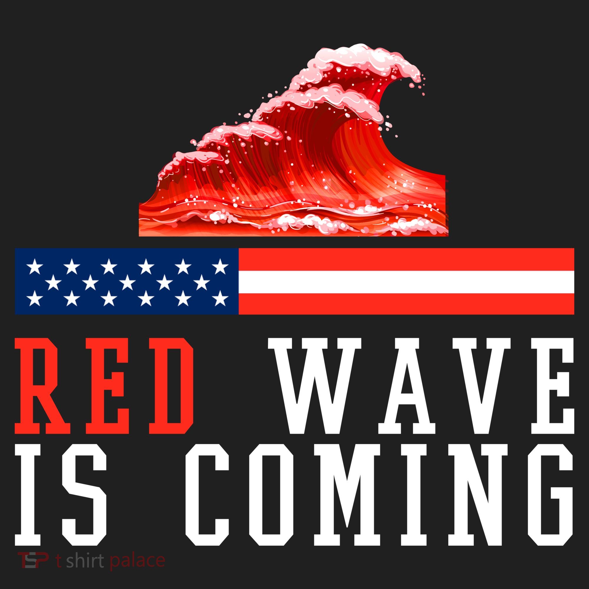 Red Wave Is Coming American Flag Conservative Tumbler