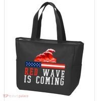 Red Wave Is Coming American Flag Conservative Tote Bag thumb 3