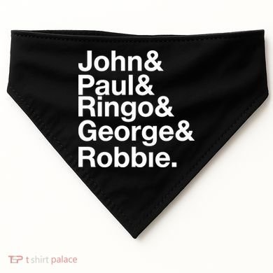 Robbie Williams John Paul Ringo George Robbie USA-Made Doggie Bandana