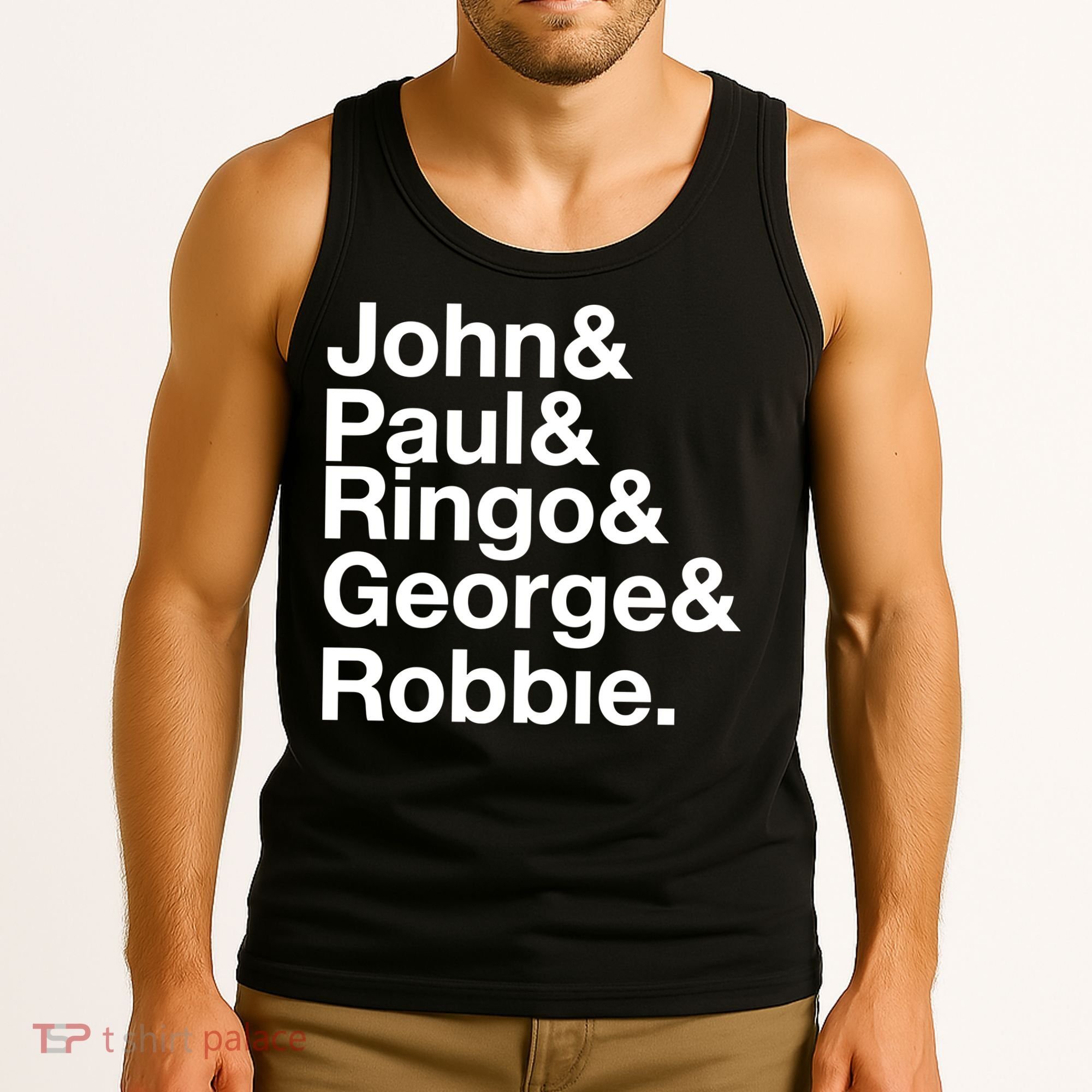 Robbie Williams John Paul Ringo George Robbie Tank Top