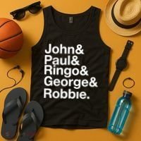 Robbie Williams John Paul Ringo George Robbie Tank Top thumb 4