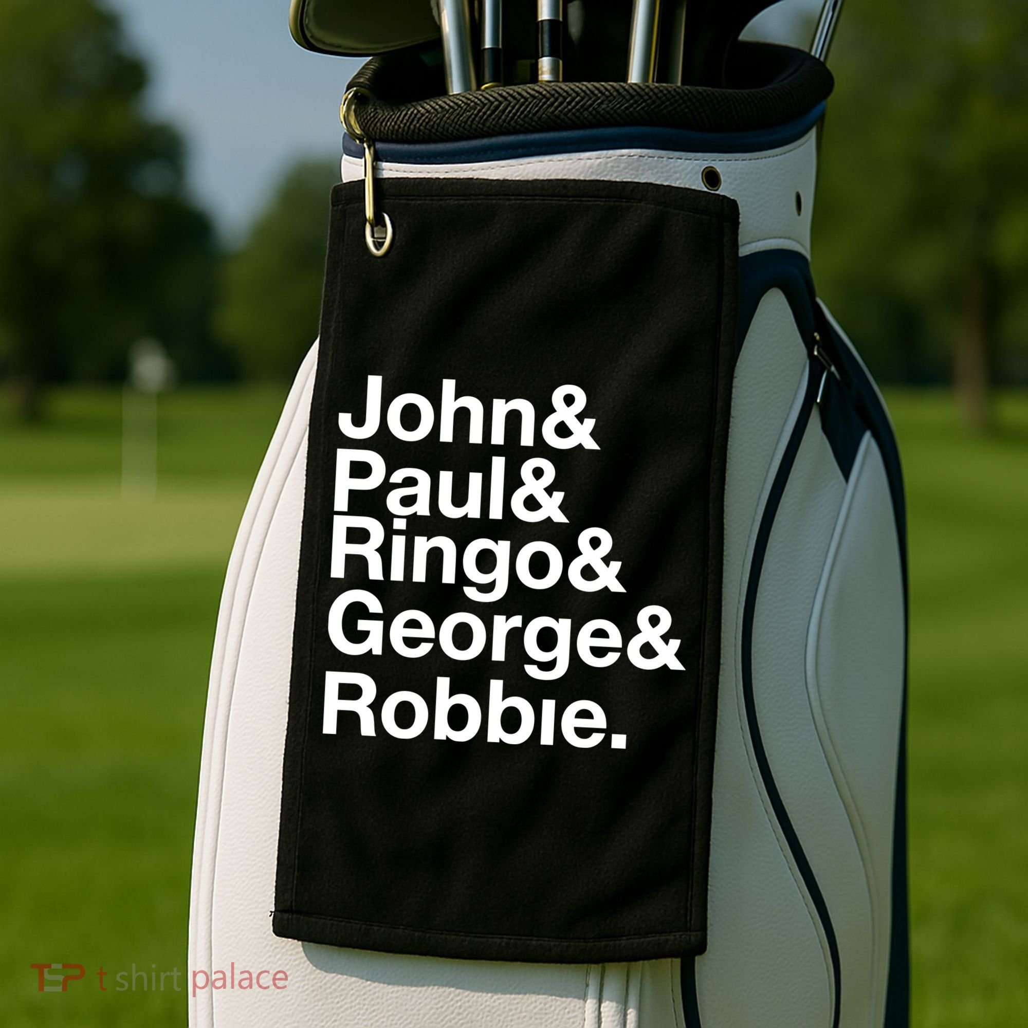 Robbie Williams John Paul Ringo George Robbie Golf Towel