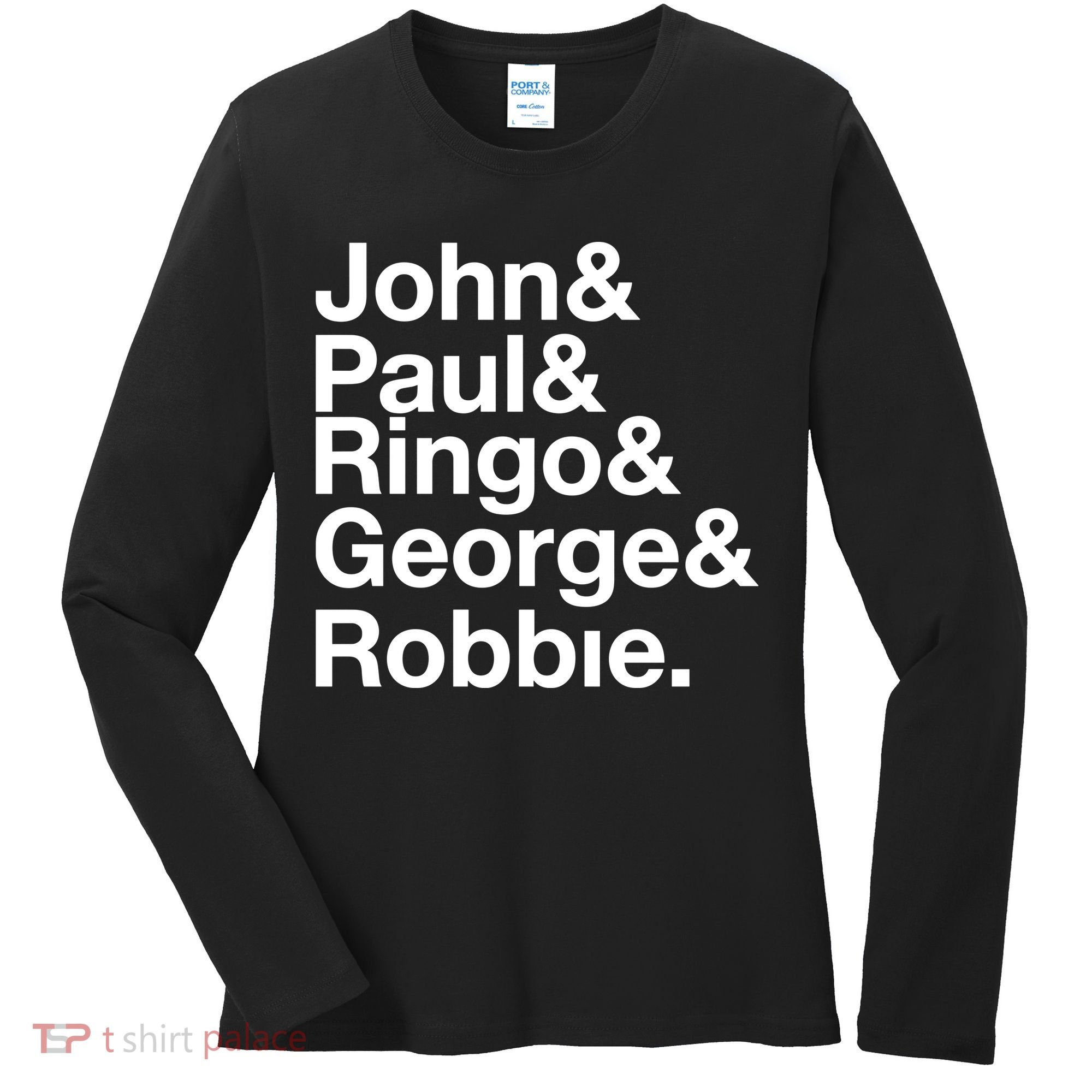 Robbie Williams John Paul Ringo George Robbie Women's Long Sleeve Shirt