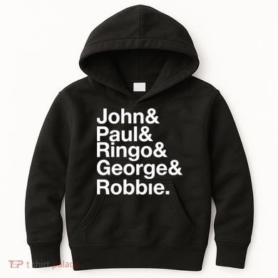 Robbie Williams John Paul Ringo George Robbie Kids Hoodie