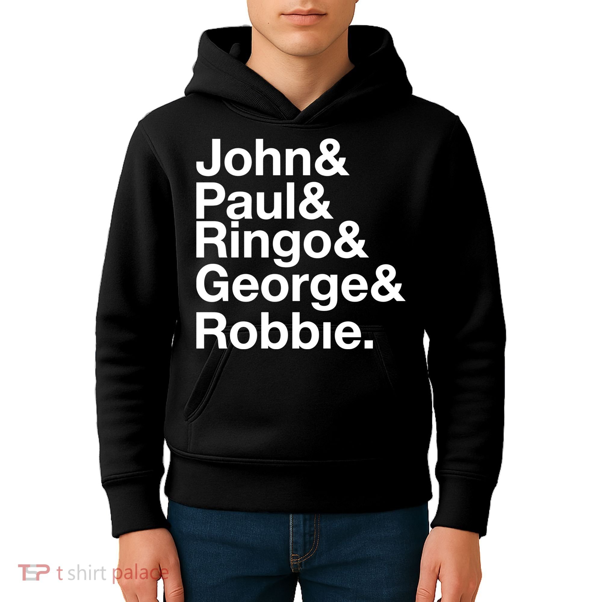 Robbie Williams John Paul Ringo George Robbie Kids Hoodie