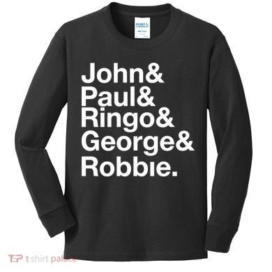 Robbie Williams John Paul Ringo George Robbie Kids Long Sleeve Shirt