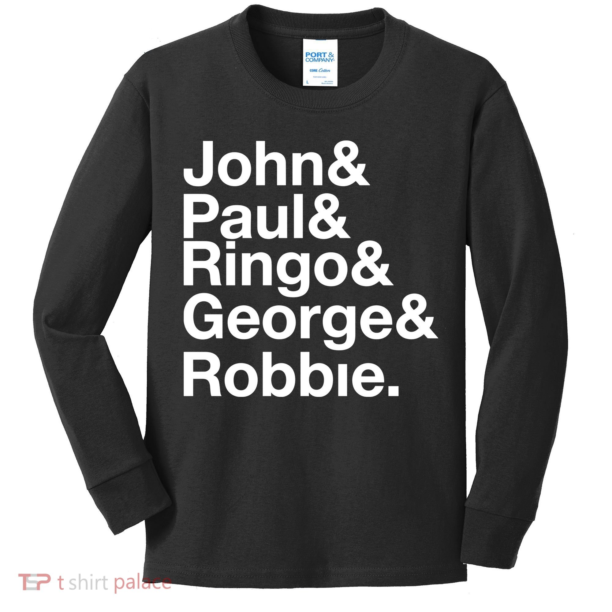 Robbie Williams John Paul Ringo George Robbie Kids Long Sleeve Shirt