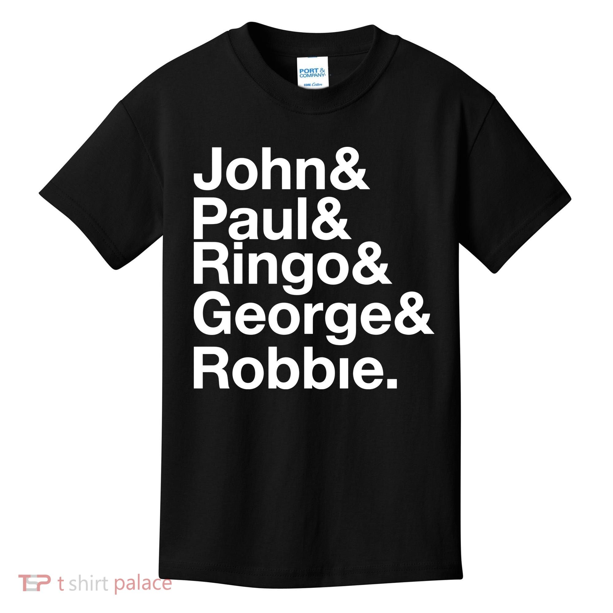 Robbie Williams John Paul Ringo George Robbie Kids T-Shirt