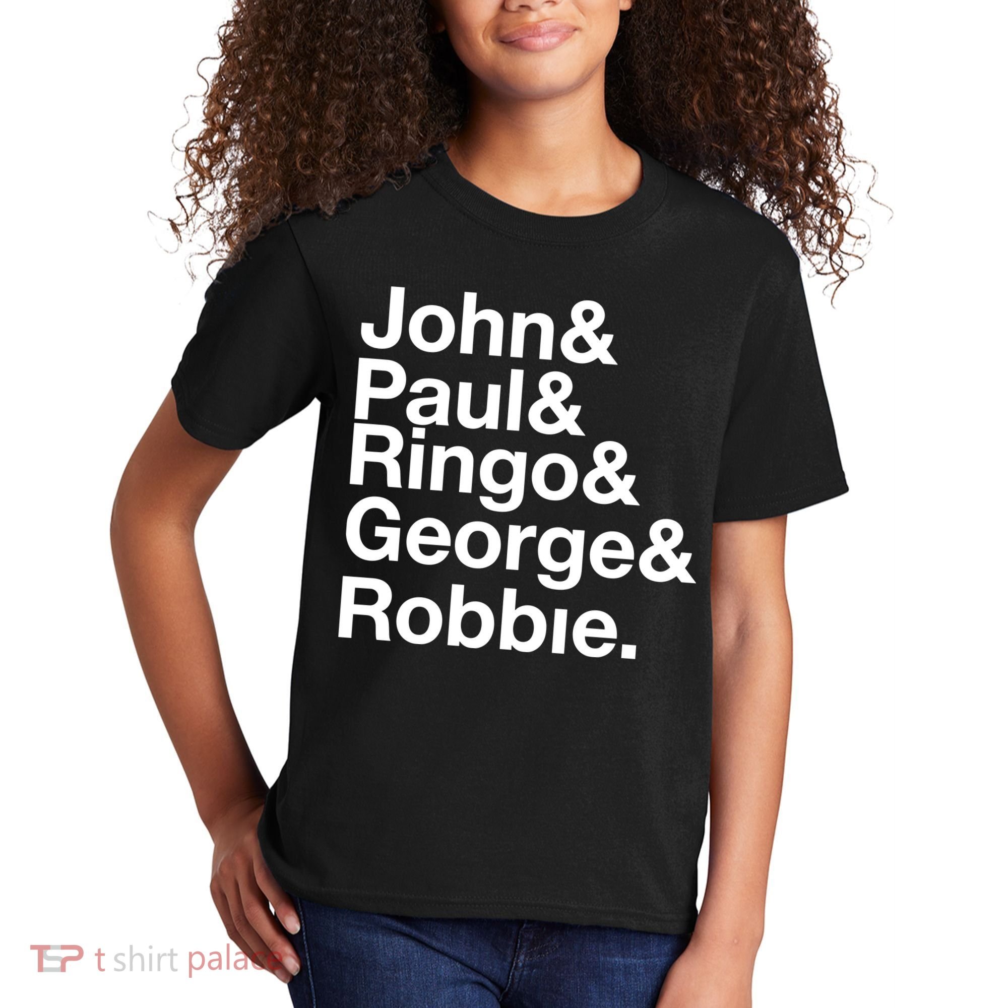 Robbie Williams John Paul Ringo George Robbie Kids T-Shirt