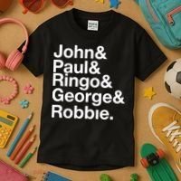 Robbie Williams John Paul Ringo George Robbie Kids T-Shirt thumb 3