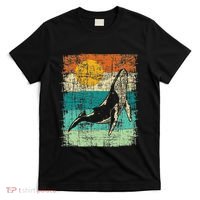Retro Whale Lover Marine Biologist Aquarist Whales Animal T-Shirt thumb 0