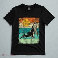 Retro Whale Lover Marine Biologist Aquarist Whales Animal T-Shirt thumb 5