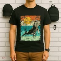 Retro Whale Lover Marine Biologist Aquarist Whales Animal T-Shirt thumb 6