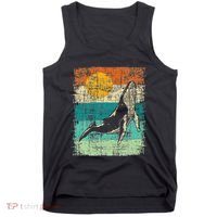 Retro Whale Lover Marine Biologist Aquarist Whales Animal Tank Top thumb 0