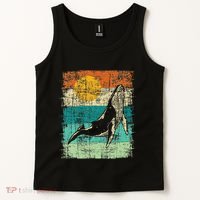 Retro Whale Lover Marine Biologist Aquarist Whales Animal Tank Top thumb 2